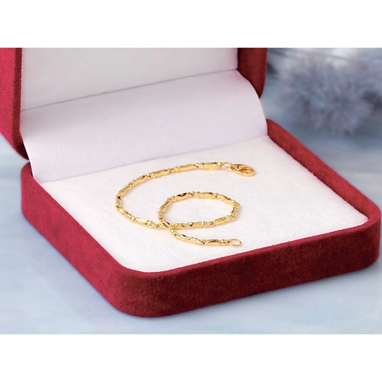 Leslie's 10KT Polished Fancy Link Bracelet