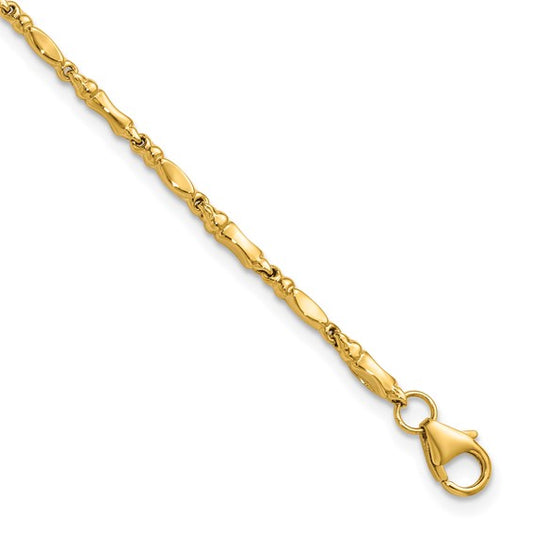 Leslie's 10KT Polished Fancy Link Bracelet