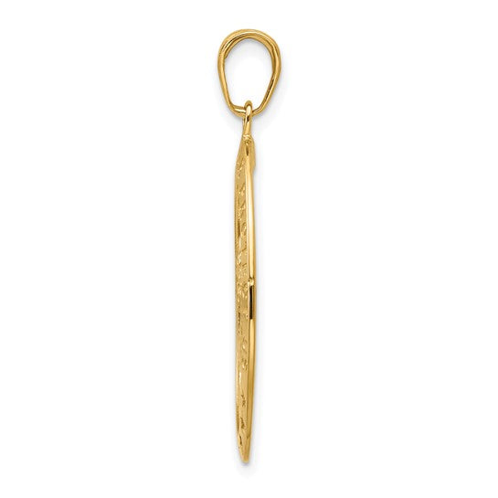 10kt Yellow Gold Saint Christopher Medal Pendant