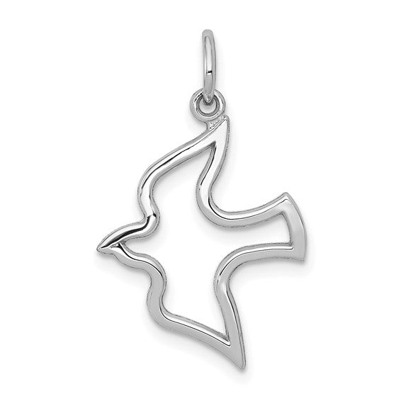 10kt White Gold Dove Charm