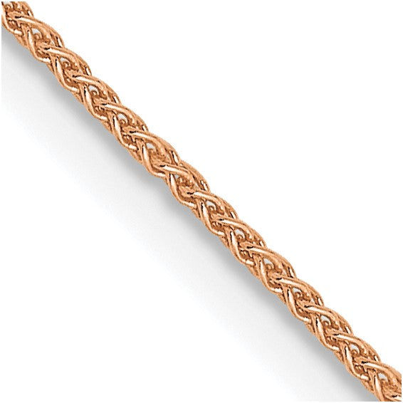 14KT Rose Gold .8mm Spiga Chain