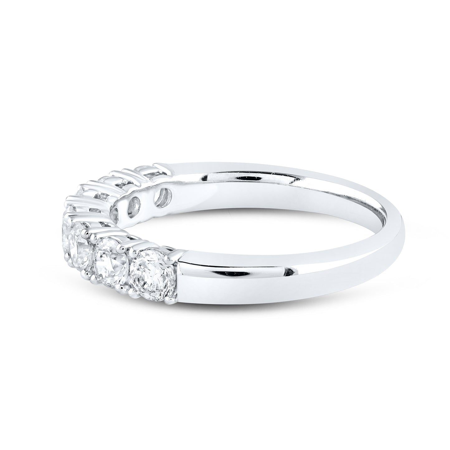 14kt White Gold 1.00 CTW Lab Diamond Ladies Band