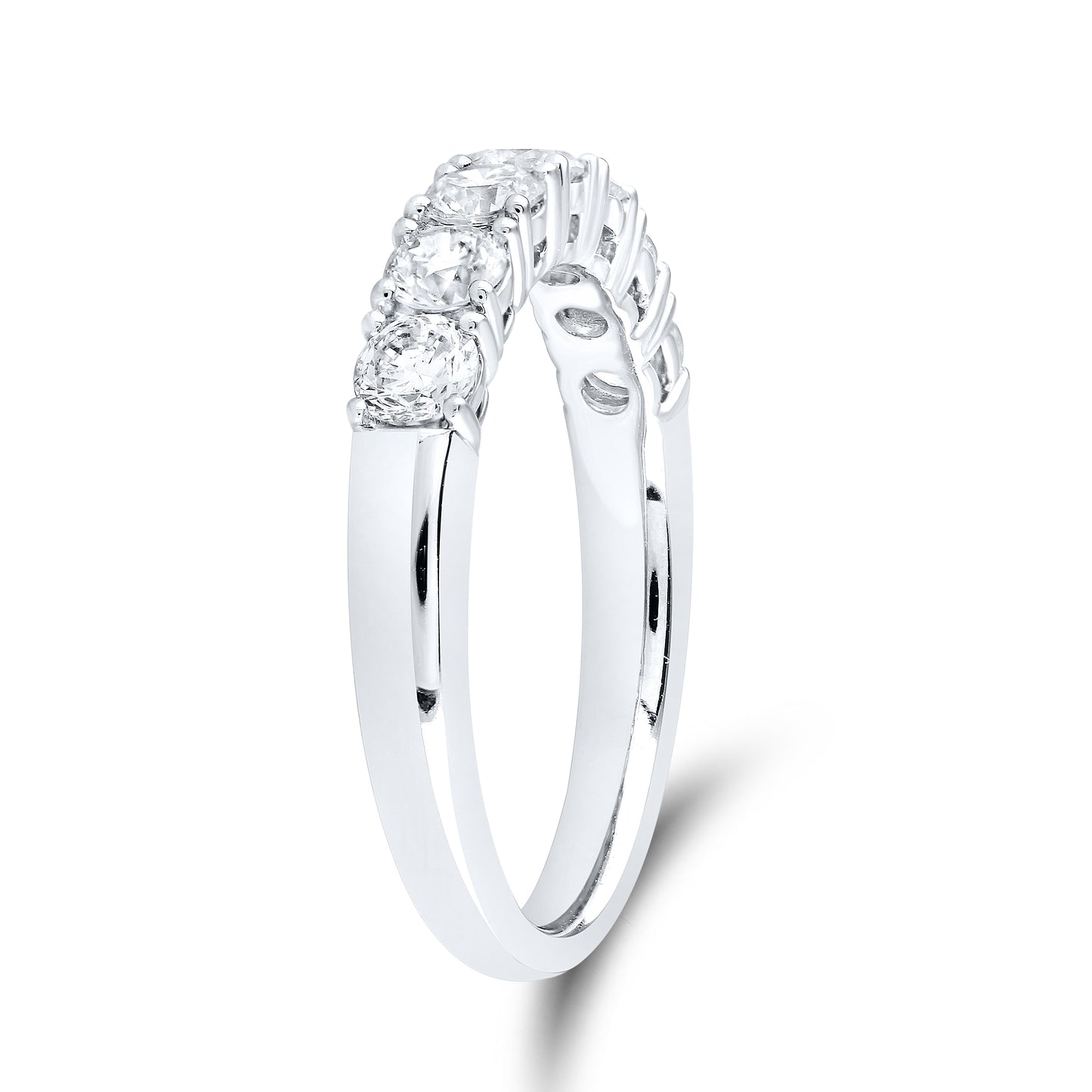 14kt White Gold 1.00 CTW Lab Diamond Ladies Band