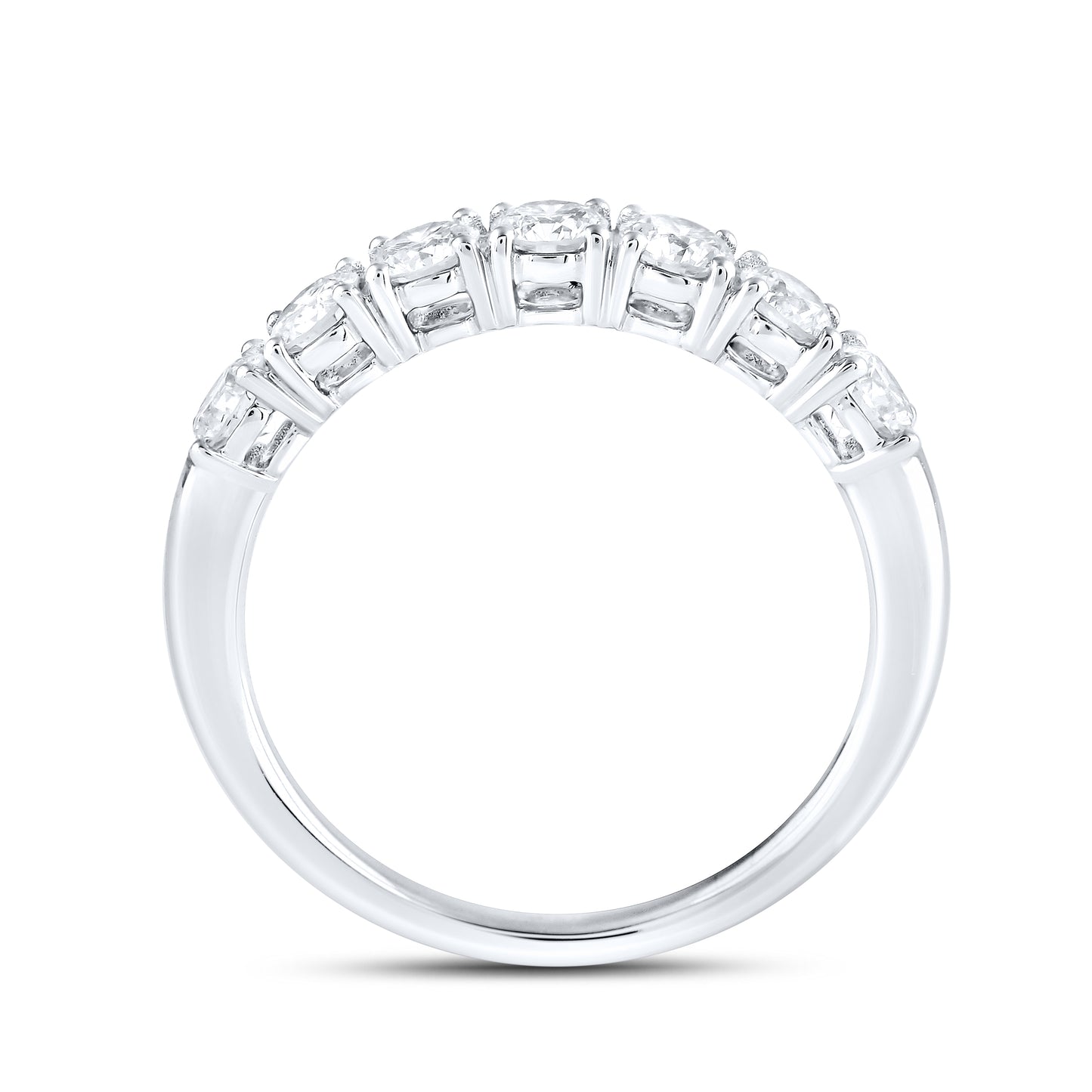 14kt White Gold 1.00 CTW Lab Diamond Ladies Band
