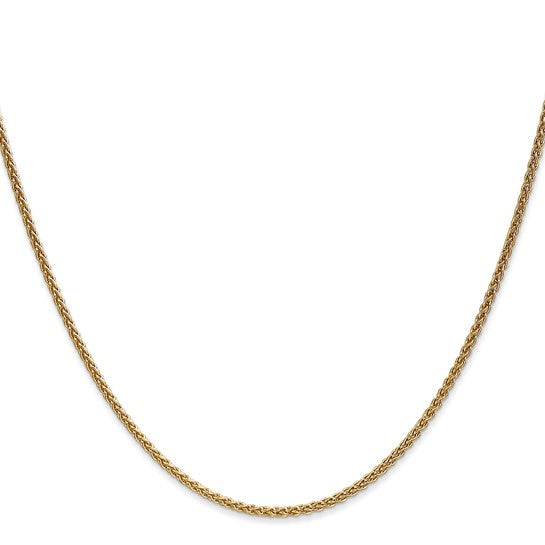 14KT Yellow Gold 1.65mm Spiga Chain