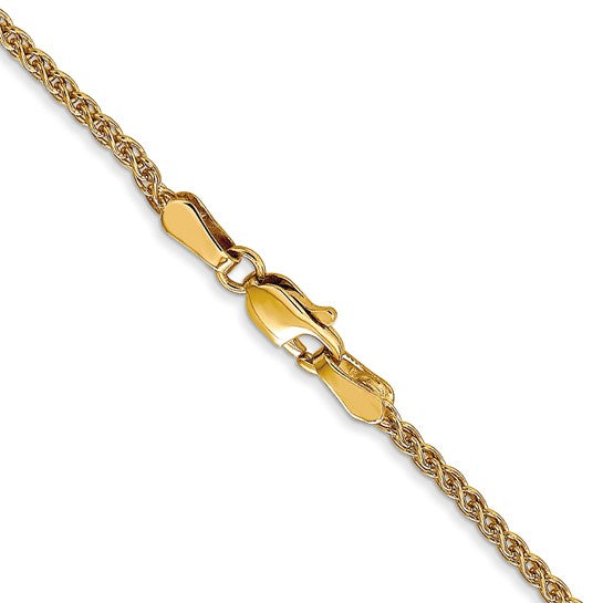14KT Yellow Gold 1.65mm Spiga Chain