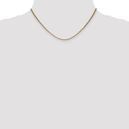 14kt Yellow Gold 1.65mm Spiga Chain