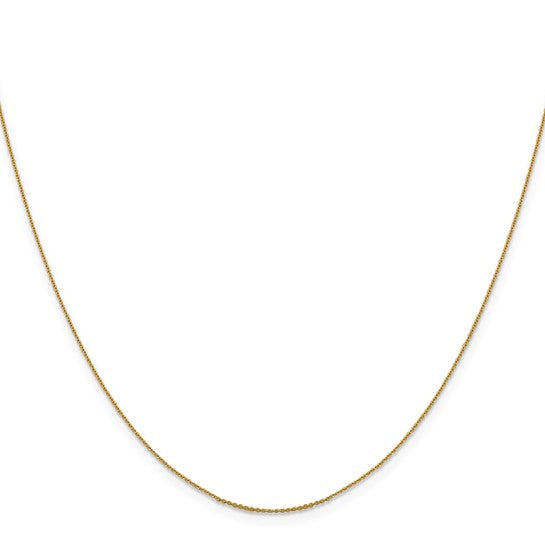 14KT Yellow Gold .85 mm D/C Cable Chain