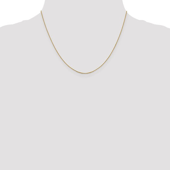 14KT Yellow Gold .85 mm D/C Cable Chain