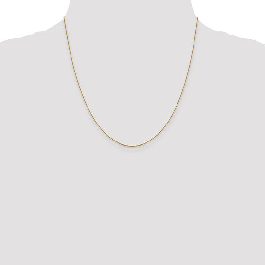 14KT Yellow Gold .85 mm D/C Cable Chain