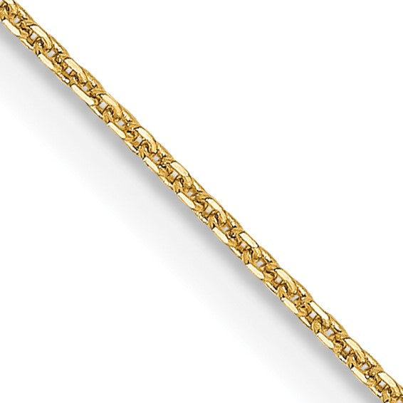 14KT Yellow Gold .85 mm D/C Cable Chain