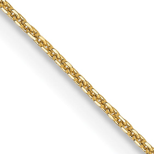 14KT Yellow Gold .85 mm D/C Cable Chain