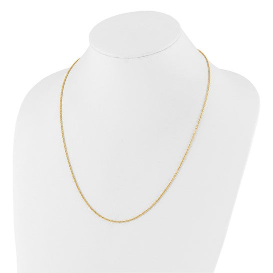 14kt Yellow Gold Adjustable 1.5mm Wheat Chain
