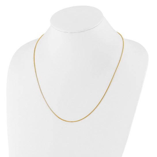 14KT Yellow Gold Adjustable 1.2mm Box Chain
