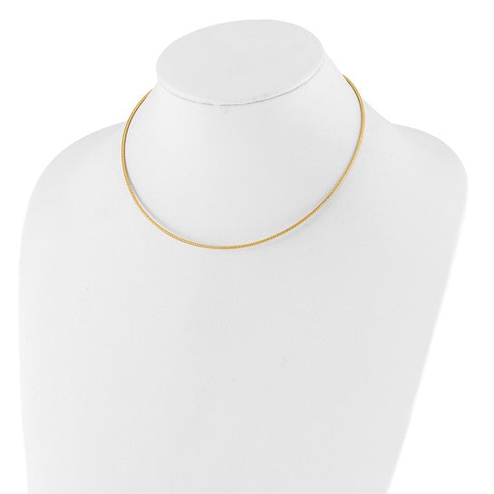 14KT Yellow Gold 1.5mm D/C Neckwire Necklace