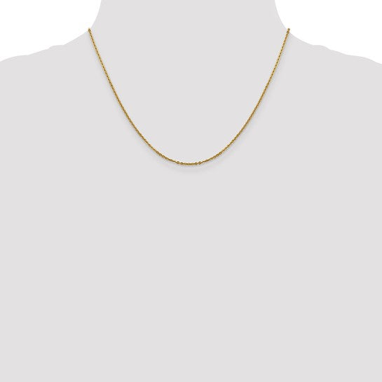 14KT Yellow Gold 1.7mm Flat Cable Chain