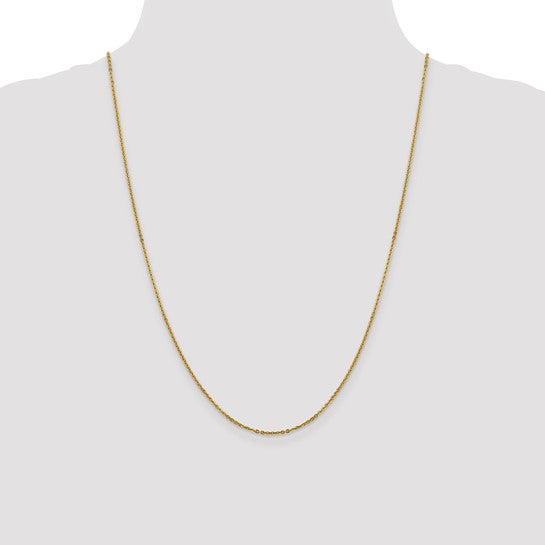 14KT Yellow Gold 1.7mm Flat Cable Chain