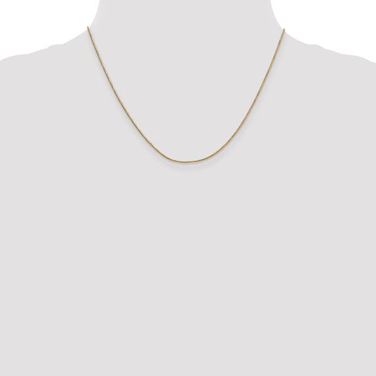 14KT Yellow Gold .9mm Round Snake Chain