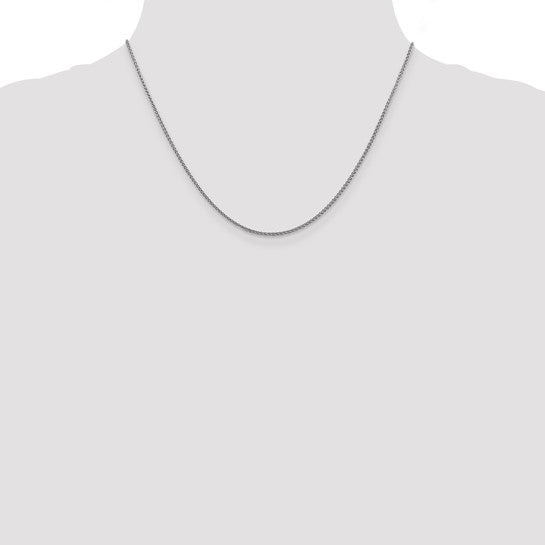 14KT White Gold 1.5mm Spiga Chain