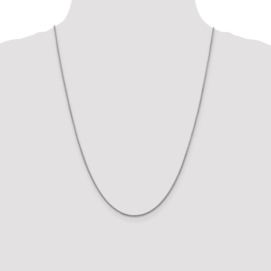 14KT White Gold 1.5mm Spiga Chain