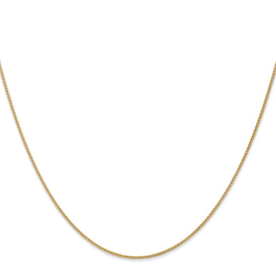 14KT Yellow Gold 1.0mm Spiga Chain
