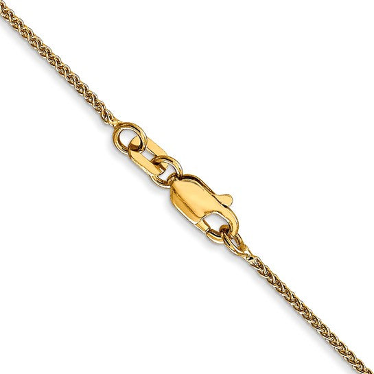 14KT Yellow Gold 1.0mm Spiga Chain