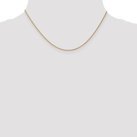 14kt Yellow Gold 1.0mm Spiga Chain