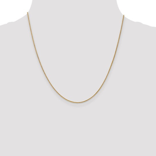 14kt Yellow Gold 1.0mm Spiga Chain