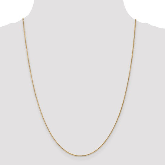 14KT Yellow Gold 1.0mm Spiga Chain