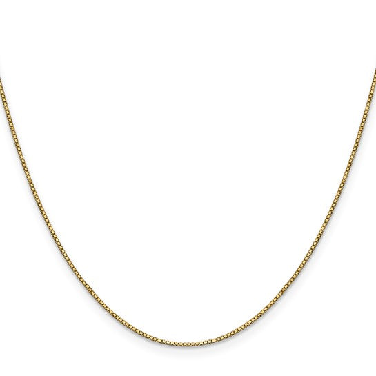 14KT Yellow Gold .9mm Box Chain
