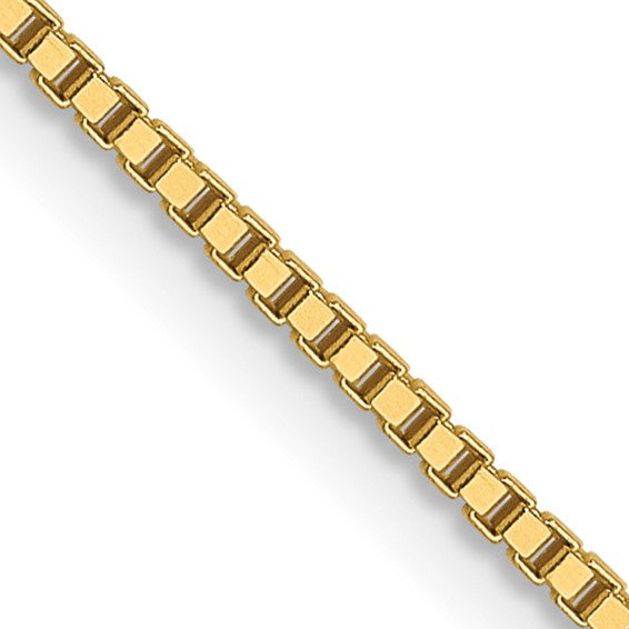 14Kt Yellow Gold .9mm Box Chain