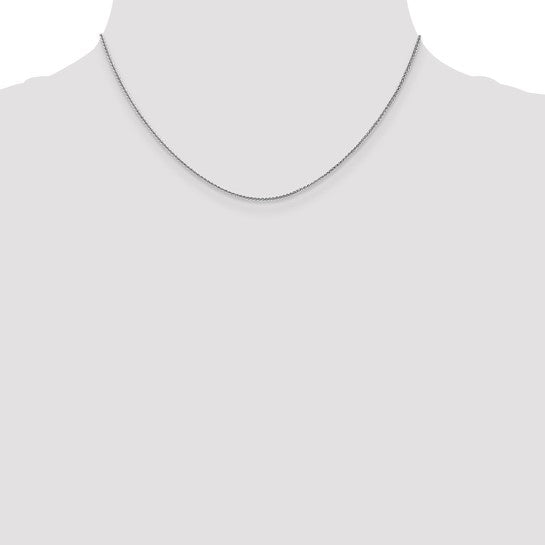 14KT White Gold 1.0mm Spiga Chain