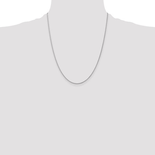 14KT White Gold 1.0mm Spiga Chain