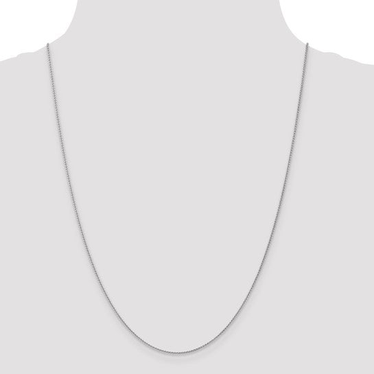 14KT White Gold 1.0mm Spiga Chain