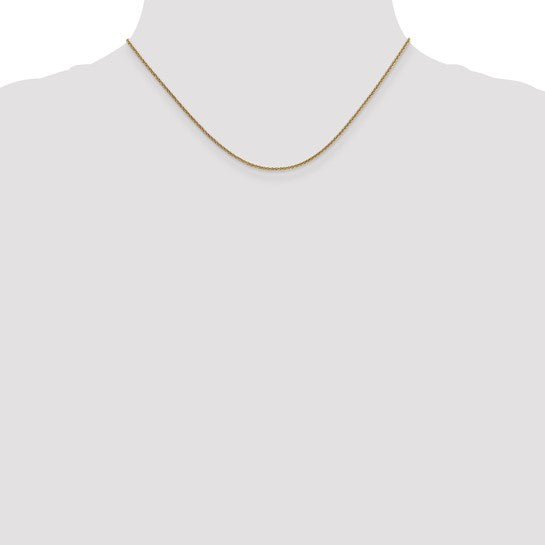 14kt Yellow Gold 1.6mm Round Cable Chain