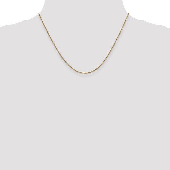 14KT Yellow Gold 1.6mm Round Cable Chain
