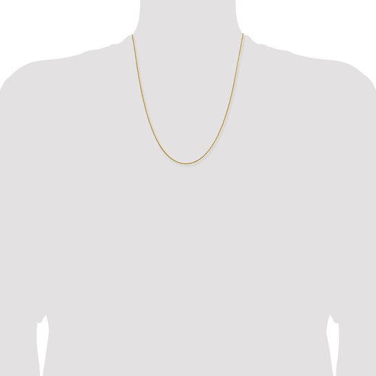 14KT Yellow Gold 1mm Sparkle Singapore Chain
