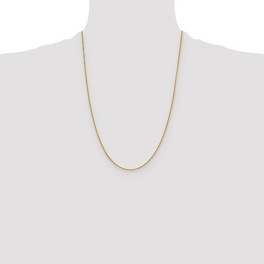 14KT Yellow Gold 1mm Sparkle Singapore Chain
