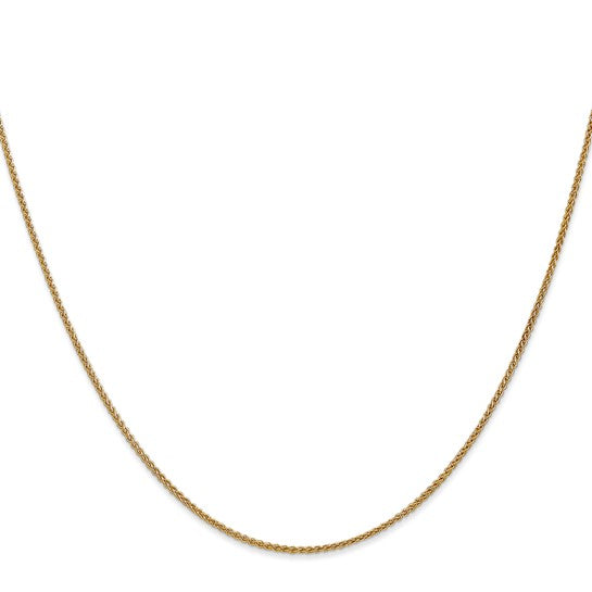 14KT Yellow Gold 1.2mm Spiga Chain