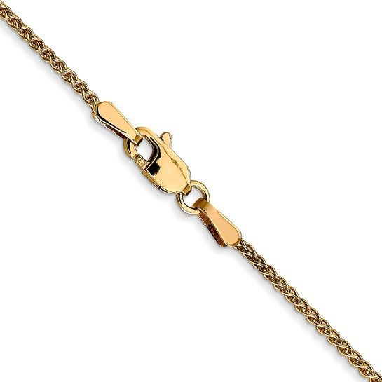 14KT Yellow Gold 1.2mm Spiga Chain
