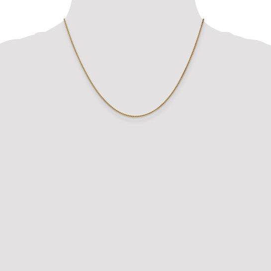 14KT Yellow Gold 1.2mm Spiga Chain
