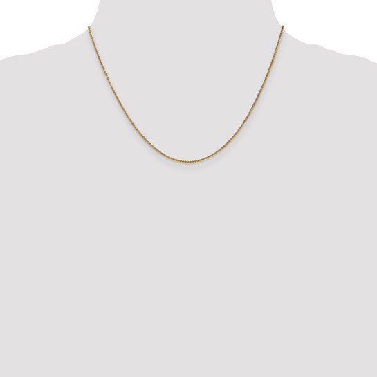 14KT Yellow Gold 1.2mm Spiga Chain
