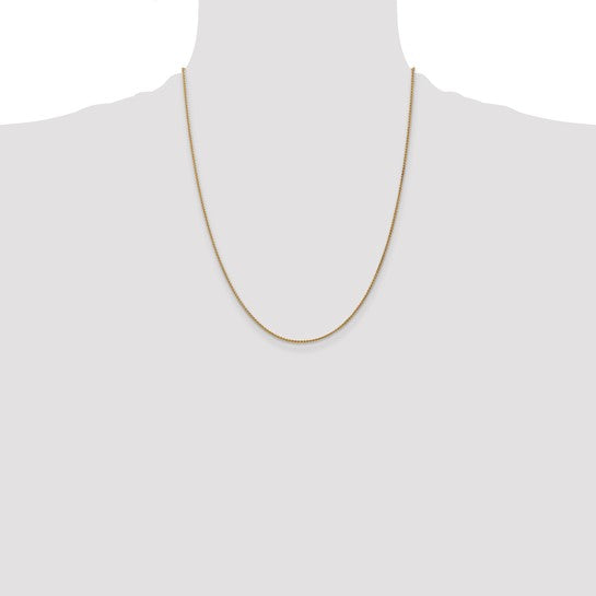 14KT Yellow Gold 1.2mm Spiga Chain