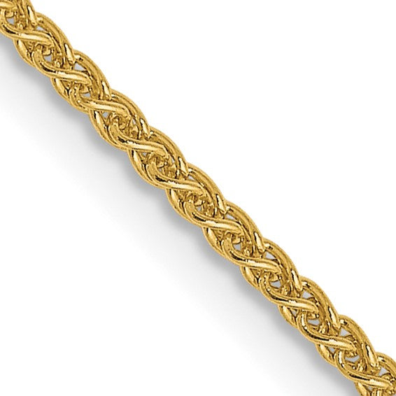 14KT Yellow Gold 1.2mm Spiga Chain