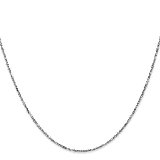 14KT White Gold 1.2mm Spiga Chain