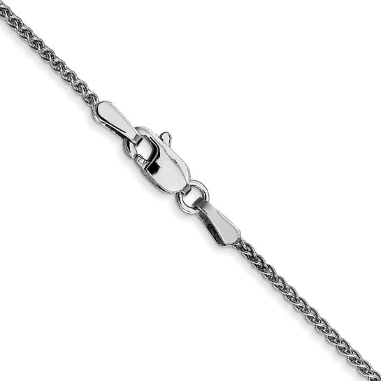 14KT White Gold 1.2mm Spiga Chain