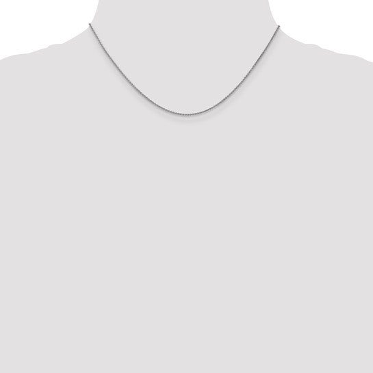 14KT White Gold 1.2mm Spiga Chain