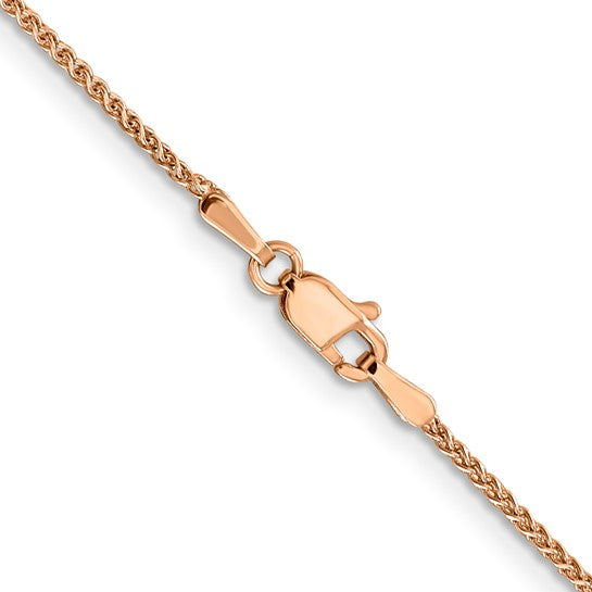 14KT Rose Gold 1.2mm Spiga Chain