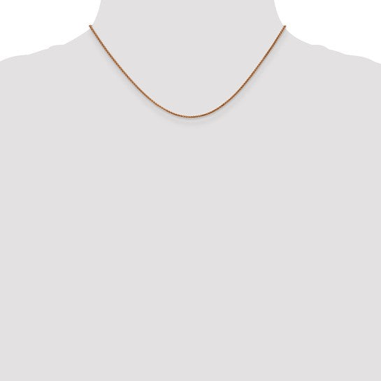 14KT Rose Gold 1.2mm Spiga Chain
