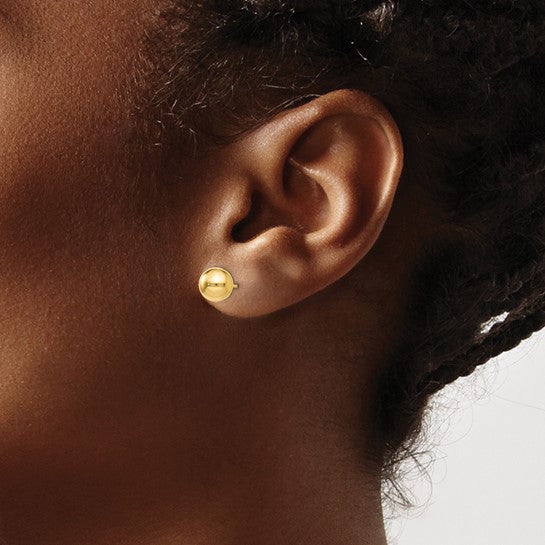 14KT Yellow Gold Polished 7mm Ball Post Earrings